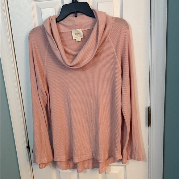 Anthropologie Sweaters - Anthropologie Blush Cowl Neck Sweater